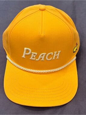 2026 Masters Script “PEACH” Hat Augusta National Golf Peach